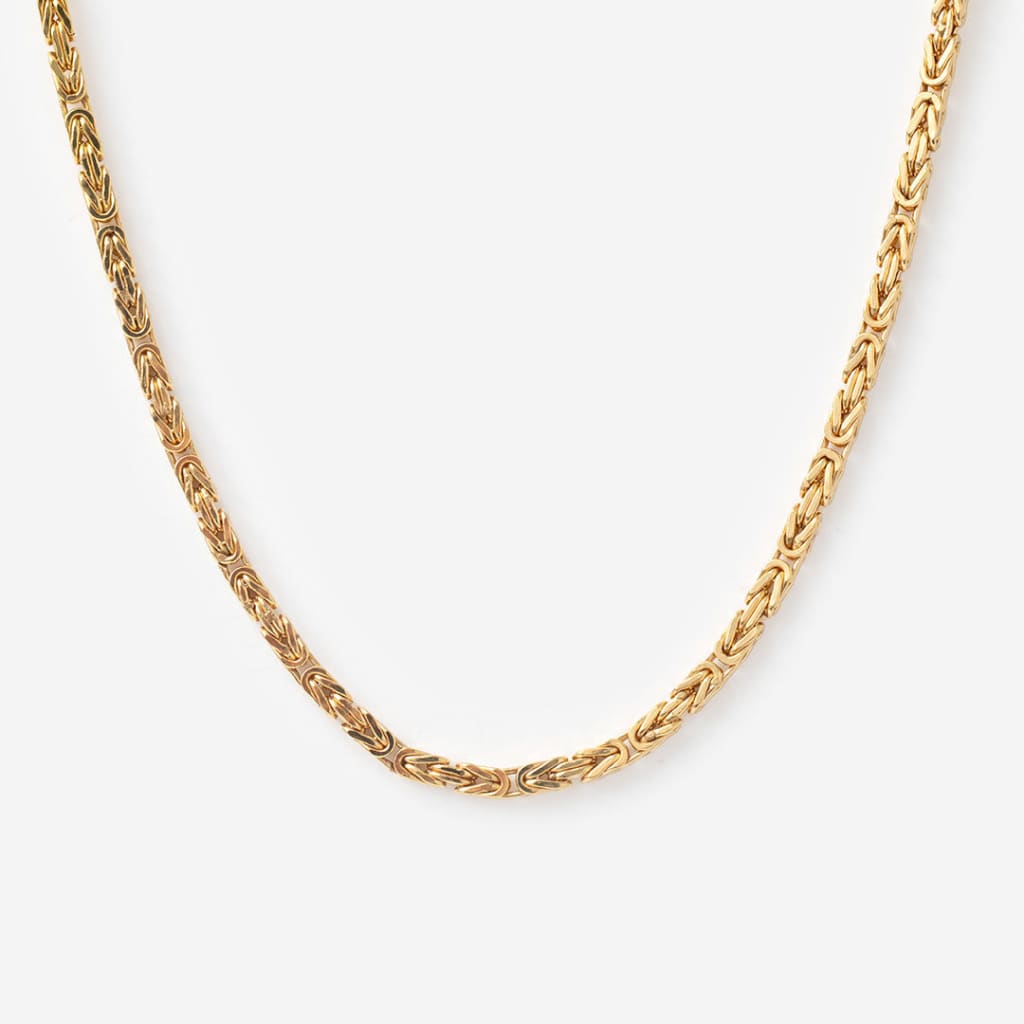 Byzantine Chain Large 20’’ | 9ct Gold Fancy Link Chain