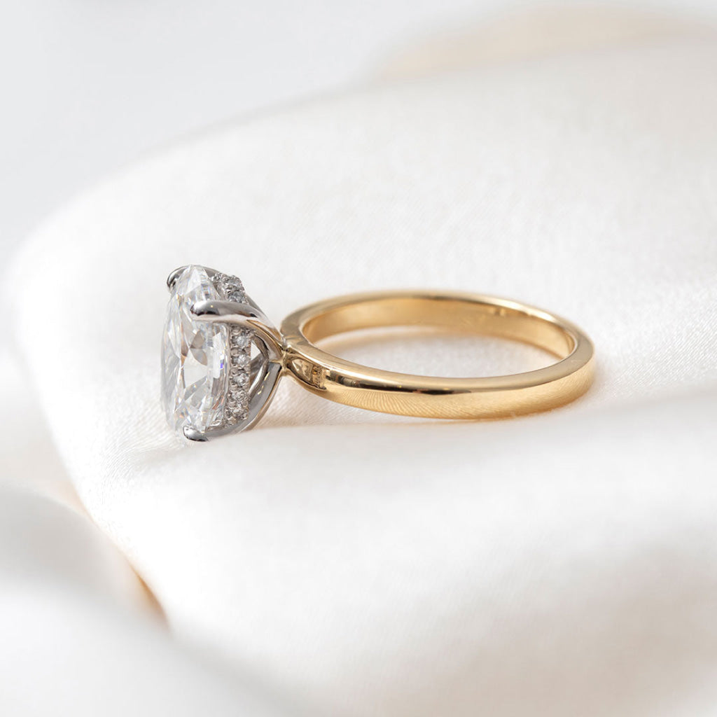 Monaco 3ct | Oval Solitaire Lab Grown Diamond Engagement