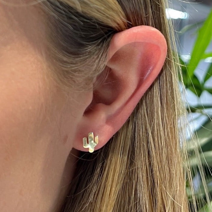 Cactus Earrings | 9ct Gold - Earrings