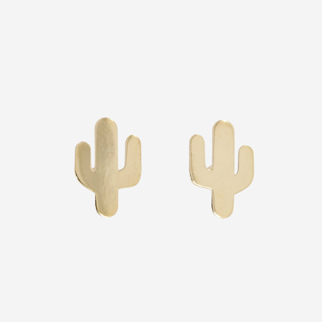 Cactus Earrings | 9ct Gold