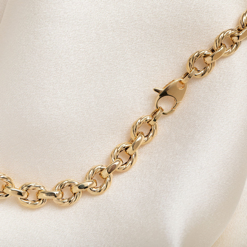 Capri | 9ct Gold Fancy Link Chain - Necklace