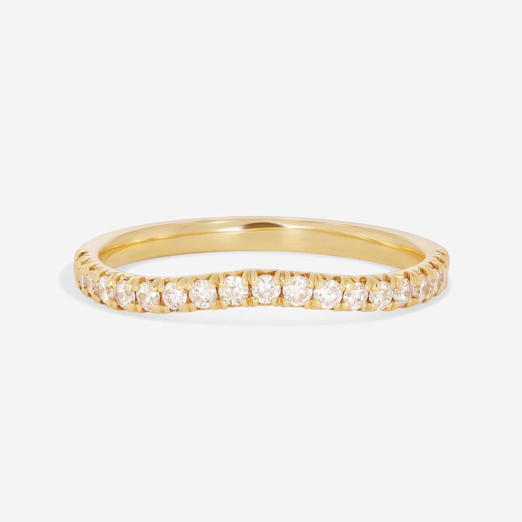 Castille Gold Shaped diamond wedding rings