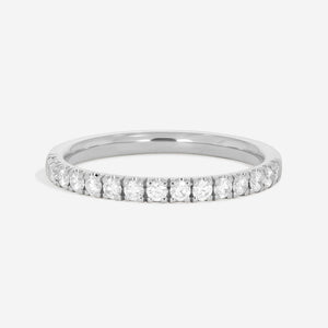 Castille - 2mm | Natural Diamond Wedding Ring in 18ct White Gold