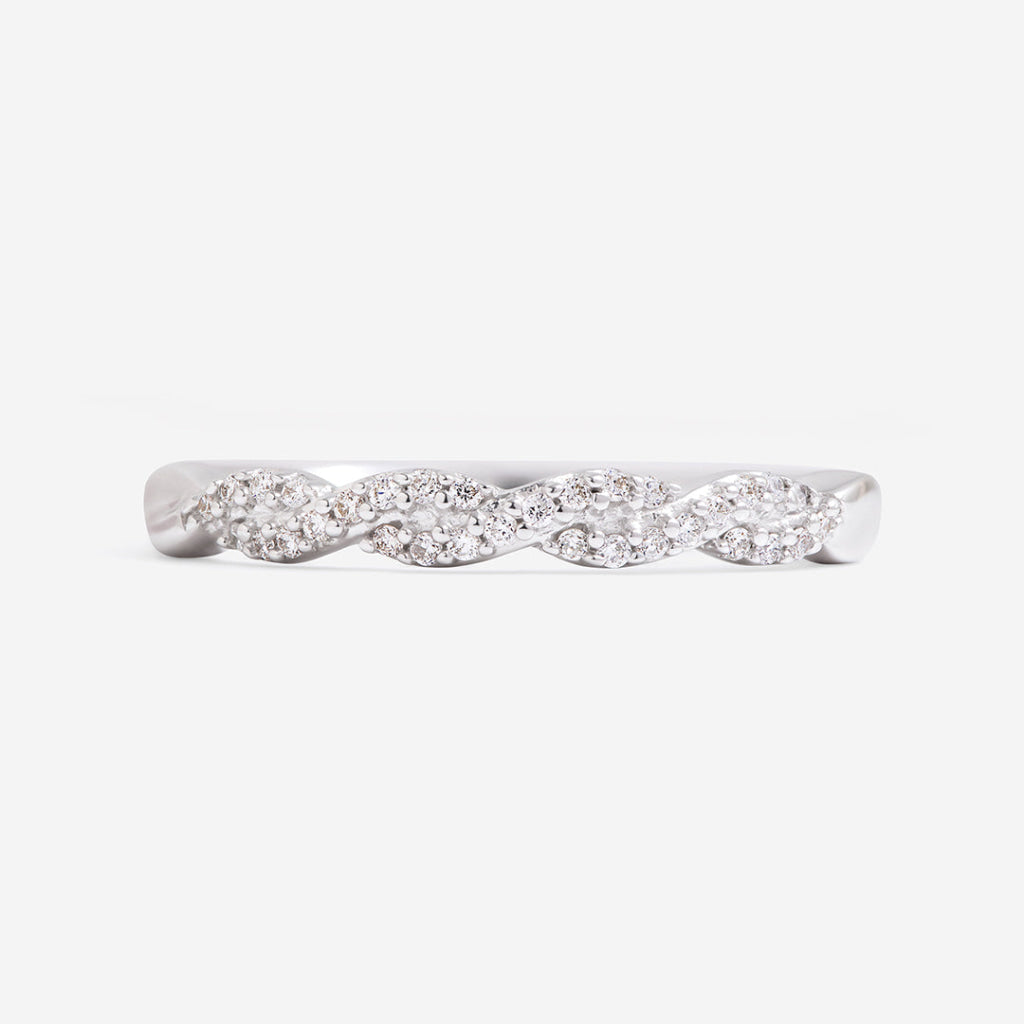 CELESTE | Diamond Eternity Ring in 9ct White Gold