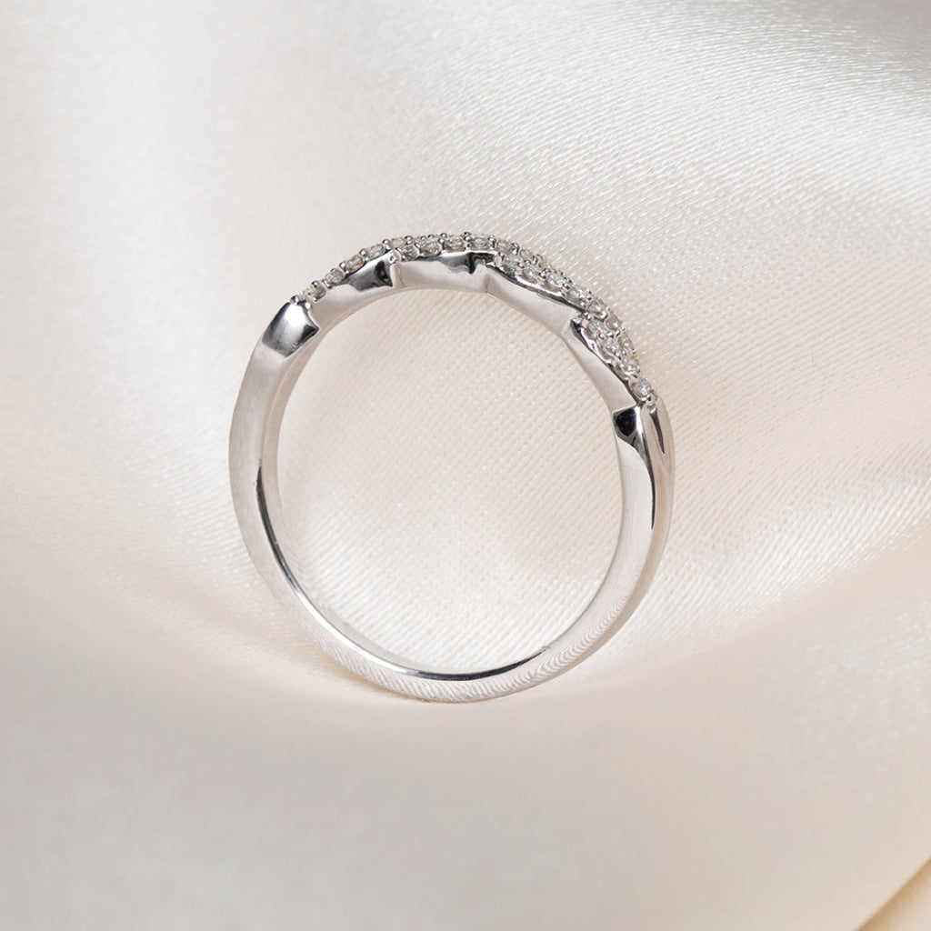 CELESTE | Natural Diamond Eternity Ring in 9ct White Gold