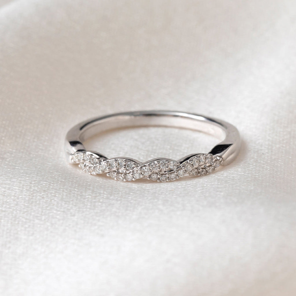 CELESTE | Natural Diamond Eternity Ring in 9ct White Gold