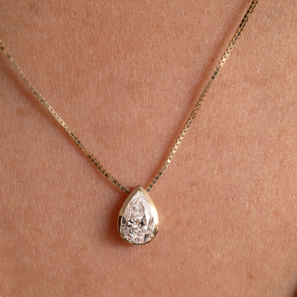 CELIA - 0.70ct | Lab Grown Diamond Necklace in 9ct Gold