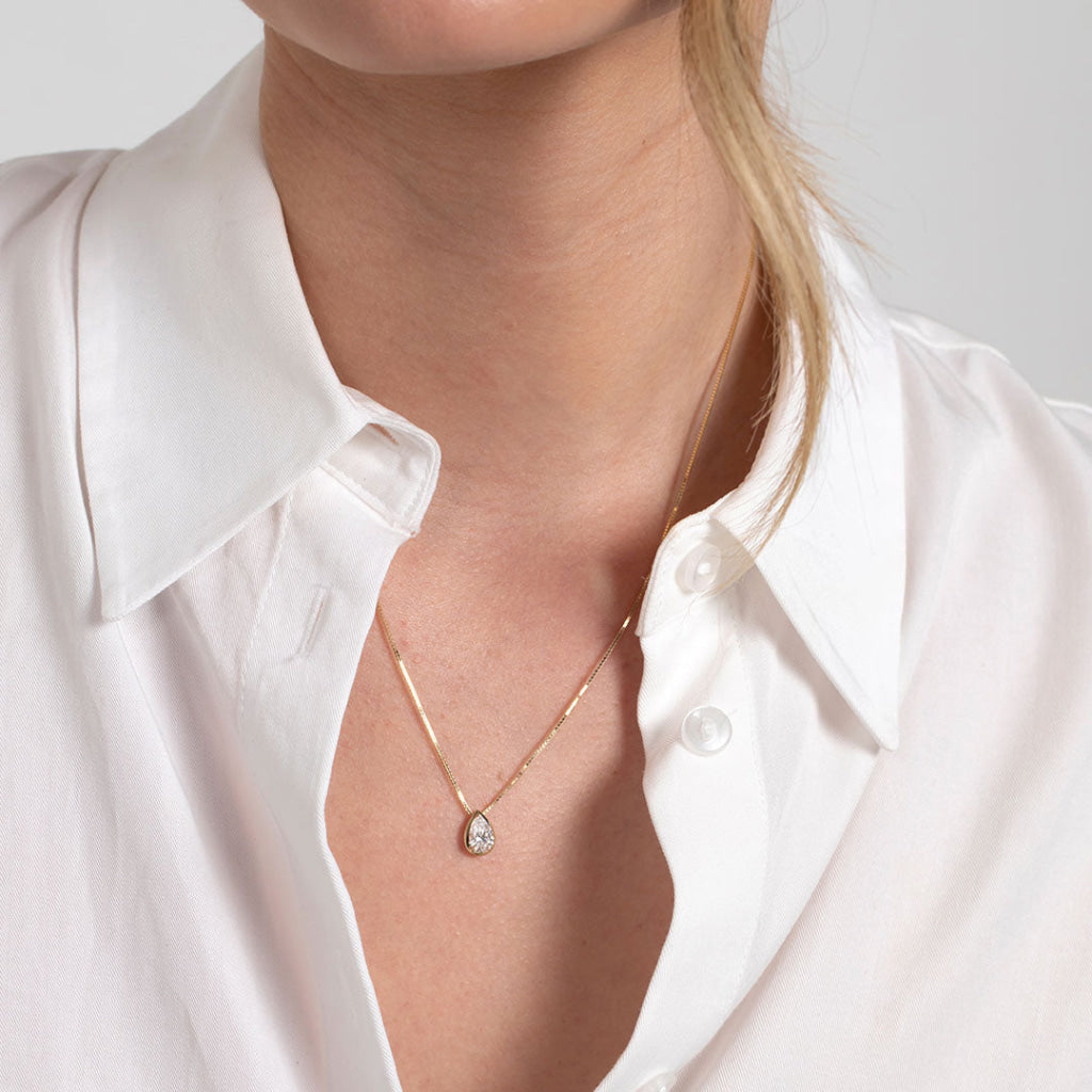 CELIA - 0.70ct | Lab Grown Diamond Necklace in 9ct Gold