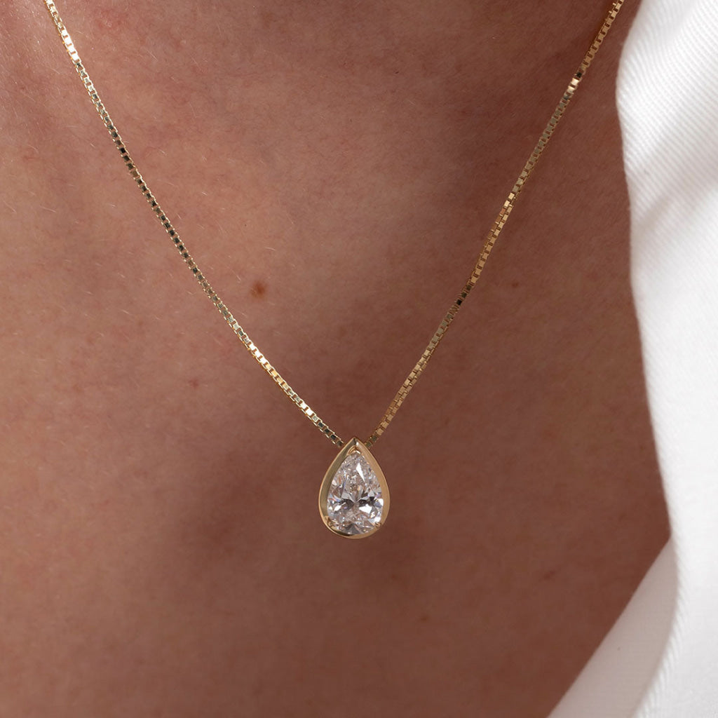 CELIA - 0.70ct | Lab Grown Diamond Necklace in 9ct Gold