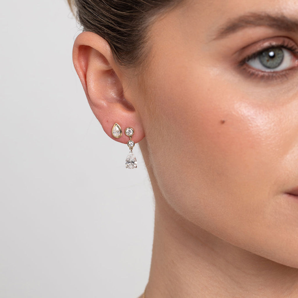 CELIA | Lab Grown Diamond Earrings in 9ct Gold - Earrings