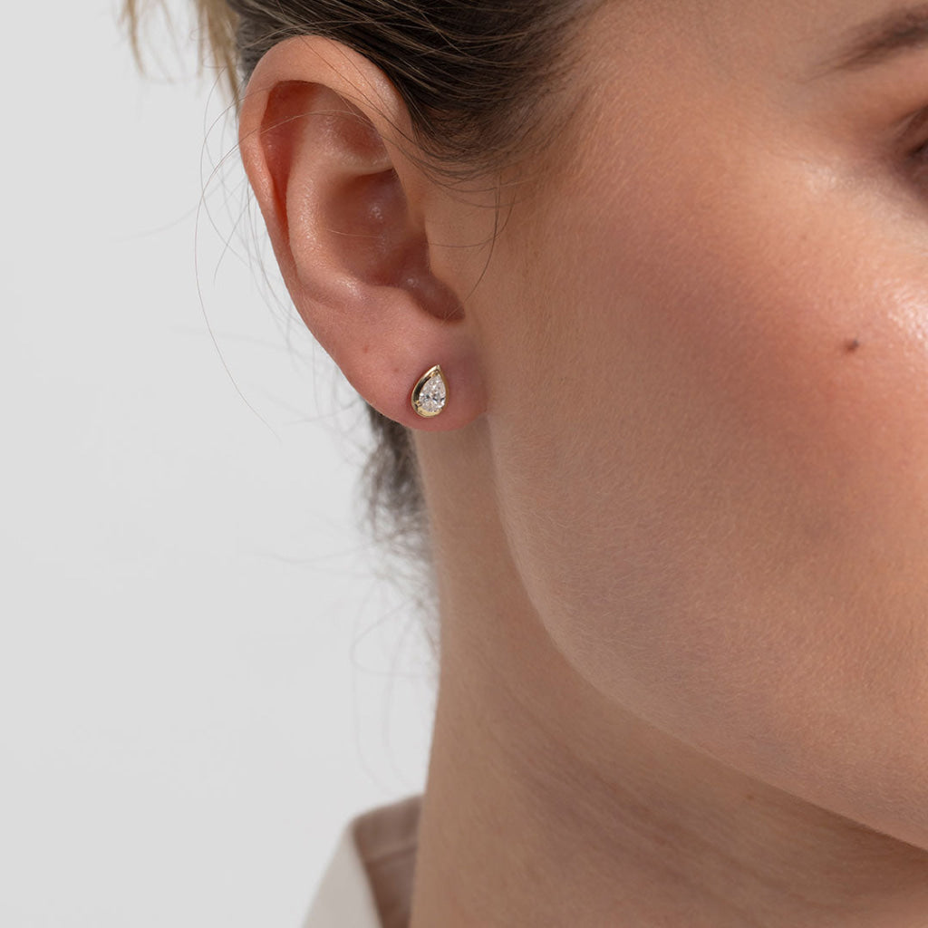 CELIA | Lab Grown Diamond Earrings in 9ct Gold - Earrings
