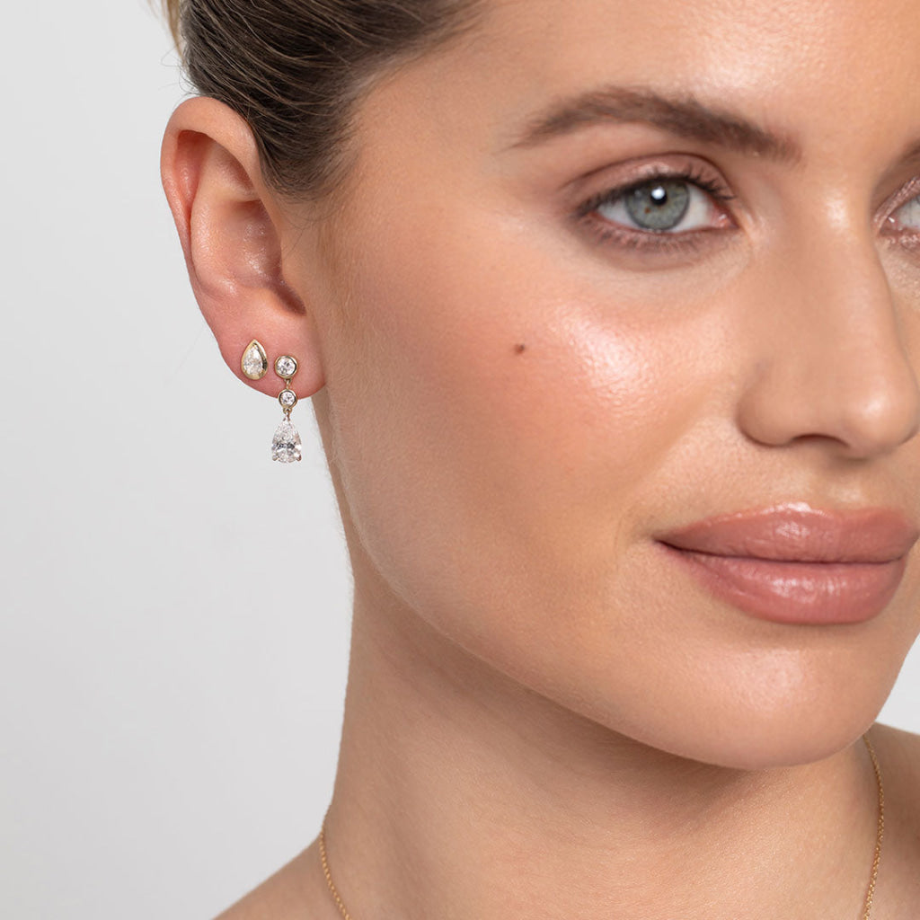 CELIA | Lab Grown Diamond Earrings in 9ct Gold - Earrings