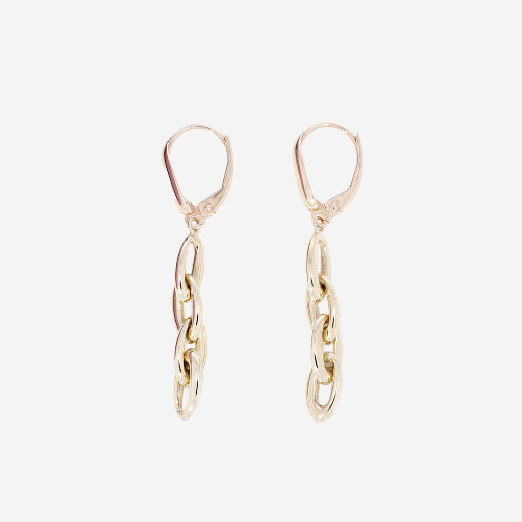 Chain Link Drop Earrings | 9ct Gold