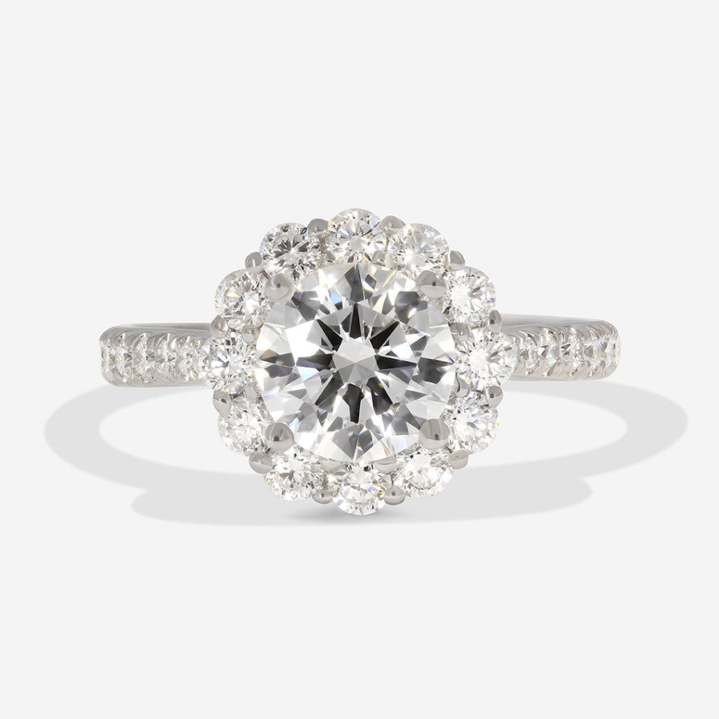 CHARLIE | Round Halo Lab Grown Diamond Engagement Ring