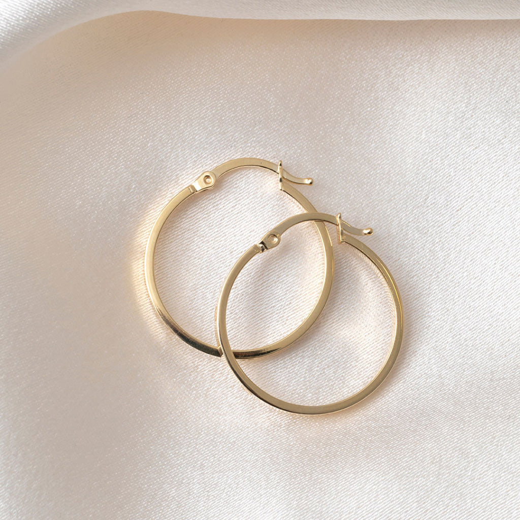 Cherie Hoop Earrings - 20mm | 9ct Gold - Earrings
