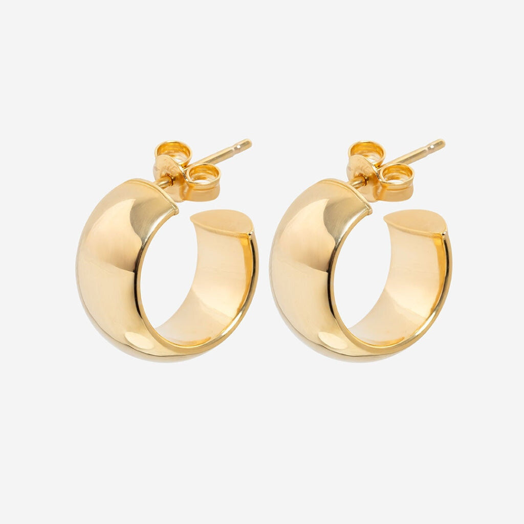 CB Bold Hoop Earrings | 9ct Gold
