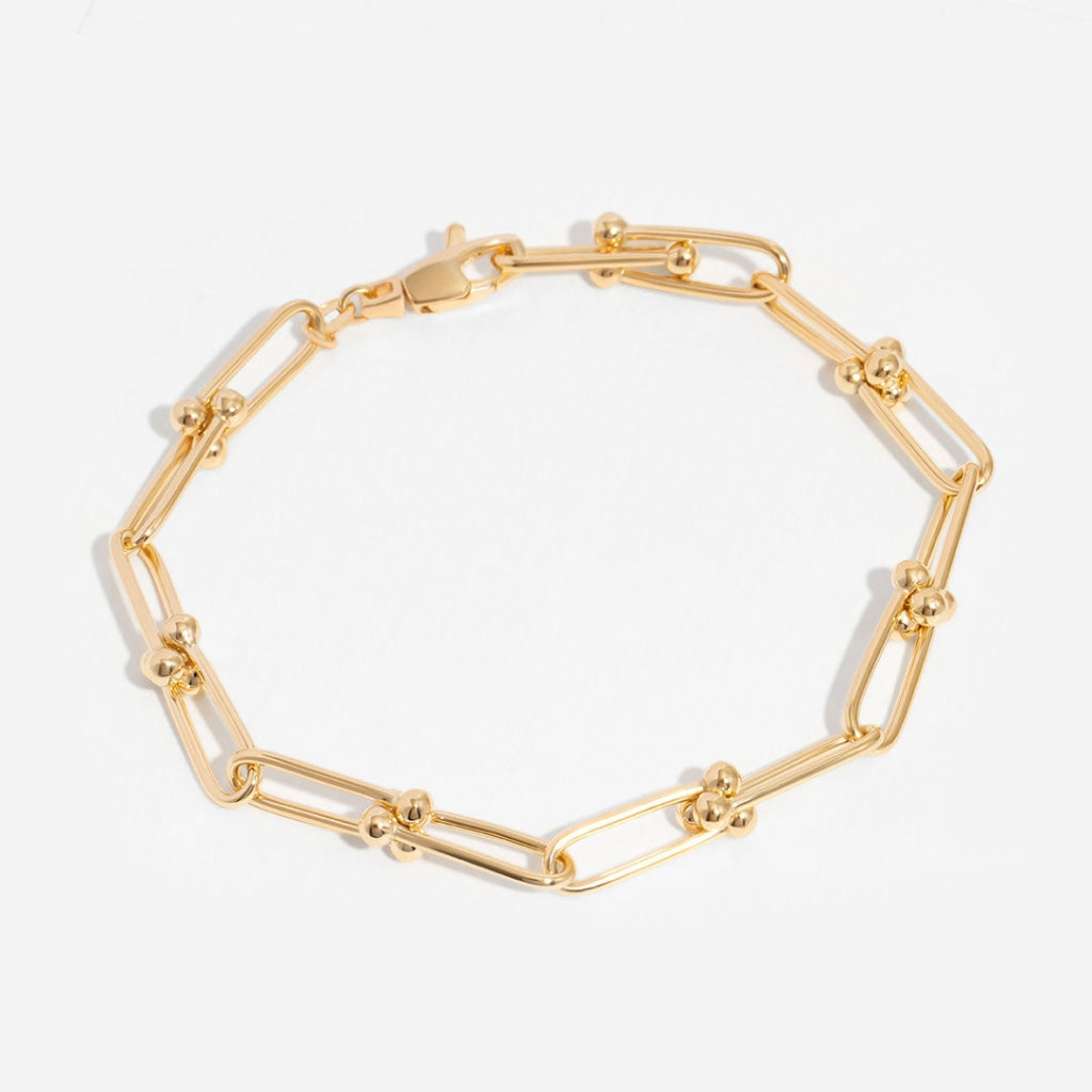 Cherry Link Bracelet - 9ct Gold - Photo 1