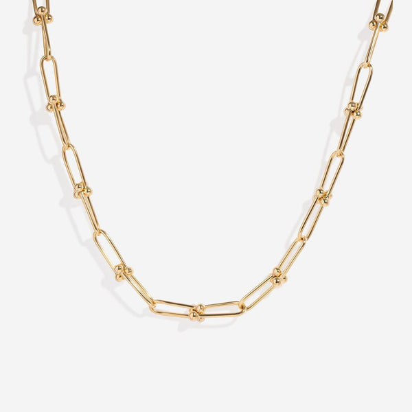 Antique Rollerball 9ct Gold Chain Necklace — Gembank1973