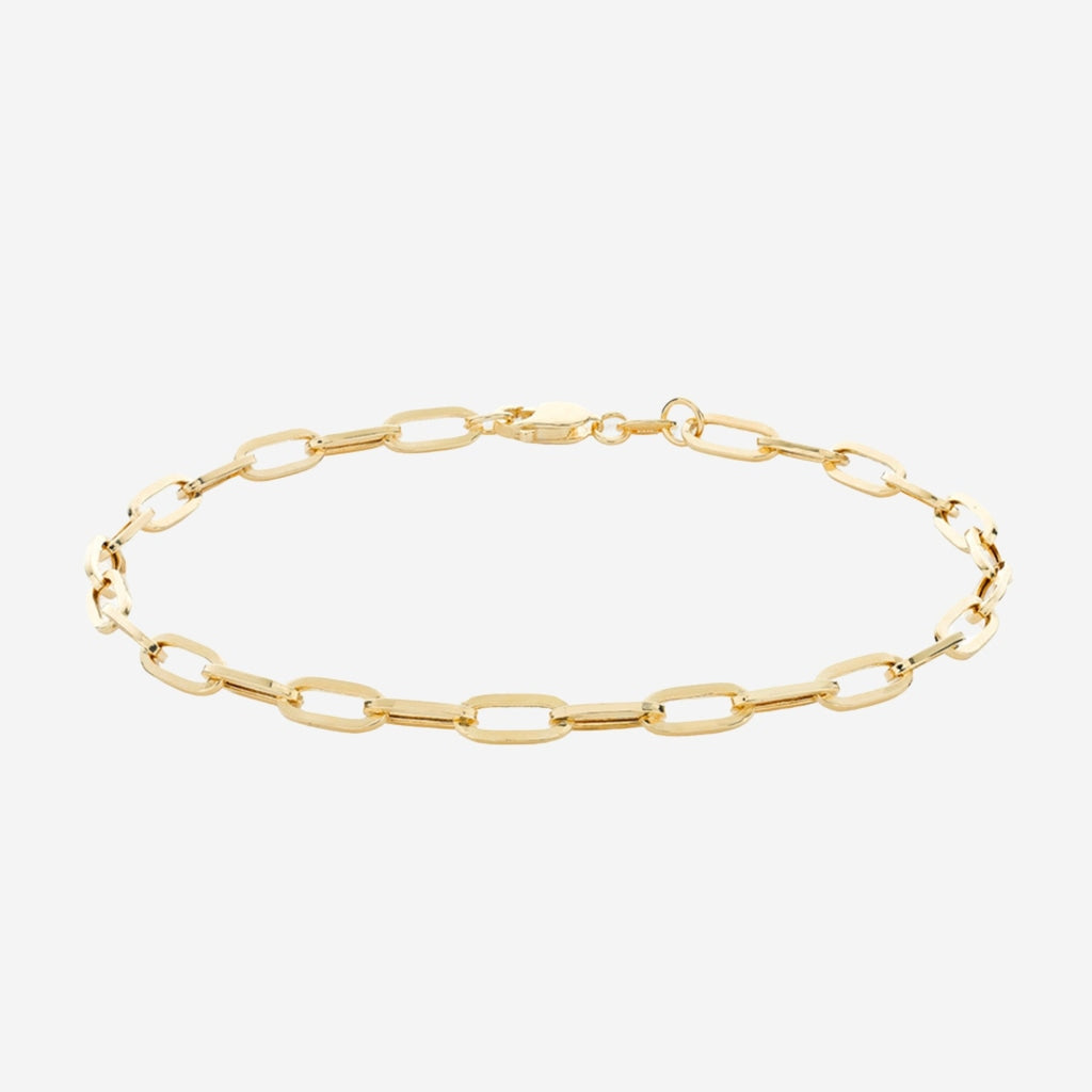 Paper Chain Bracelet - Medium | 9ct Gold - Bracelet