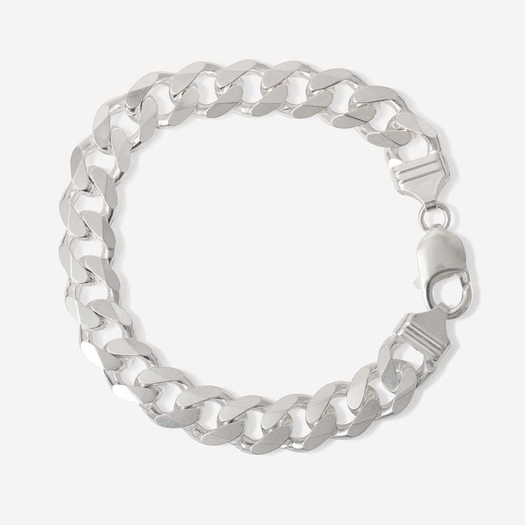 Cillian | 8’’ Silver Curb Bracelet - Bracelet