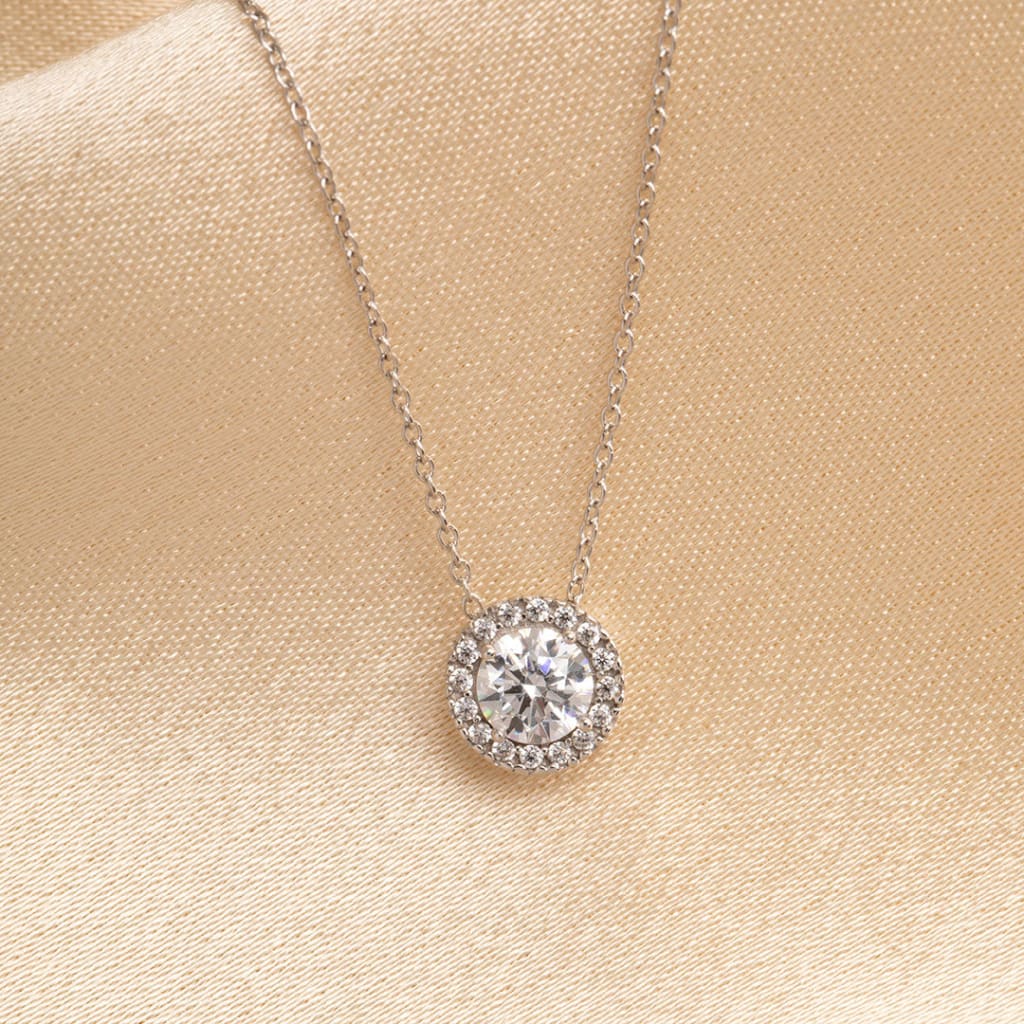 Circle of Life Necklace | 9ct White Gold