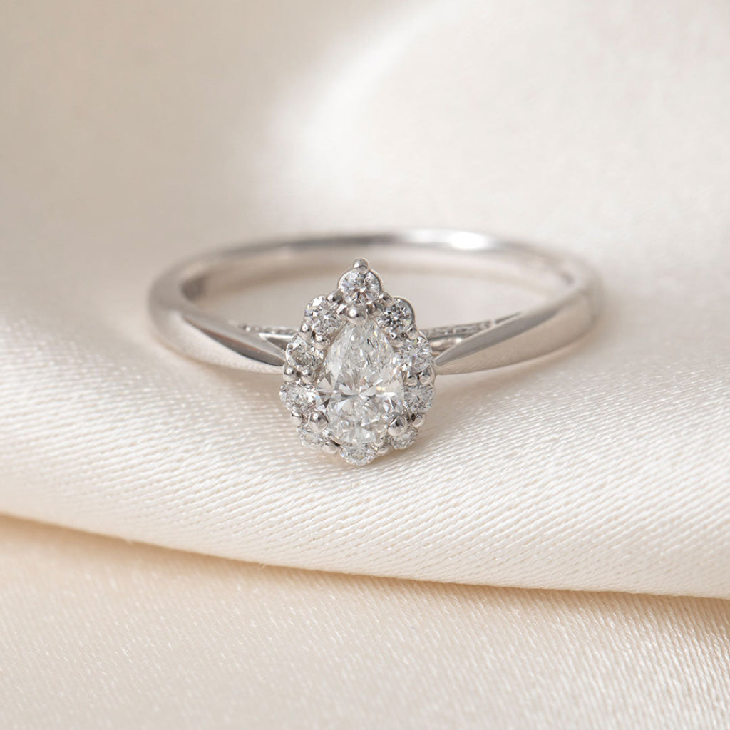 CLARA 18ct White Gold | Diamond Engagement Ring - Rings