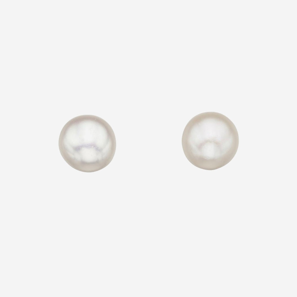 Classic Pearl Stud Earrings 6mm | Sterling Silver