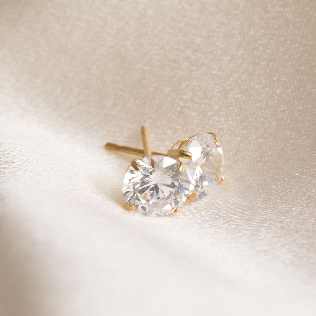 Classic Sparkle - 7mm Earrings | 9ct Gold - Earrings