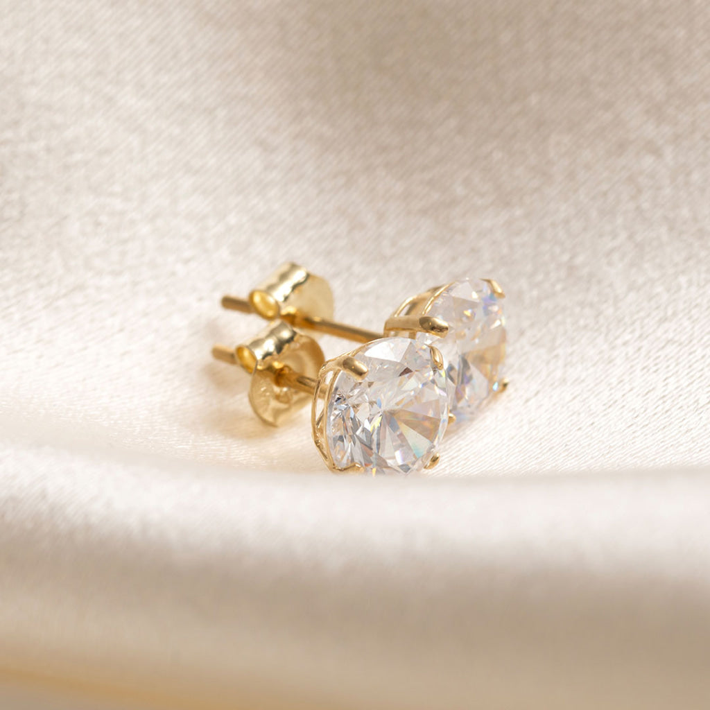 Classic Sparkle - 7mm Earrings | 9ct Gold - Earrings