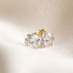 Classic Sparkle - 7mm Earrings | 9ct Gold - Earrings