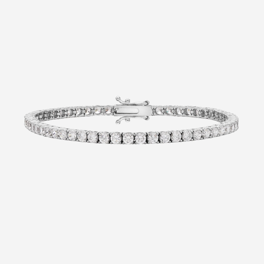 Classic Tennis Bracelet - 4mm | 9ct White Gold - Bracelet