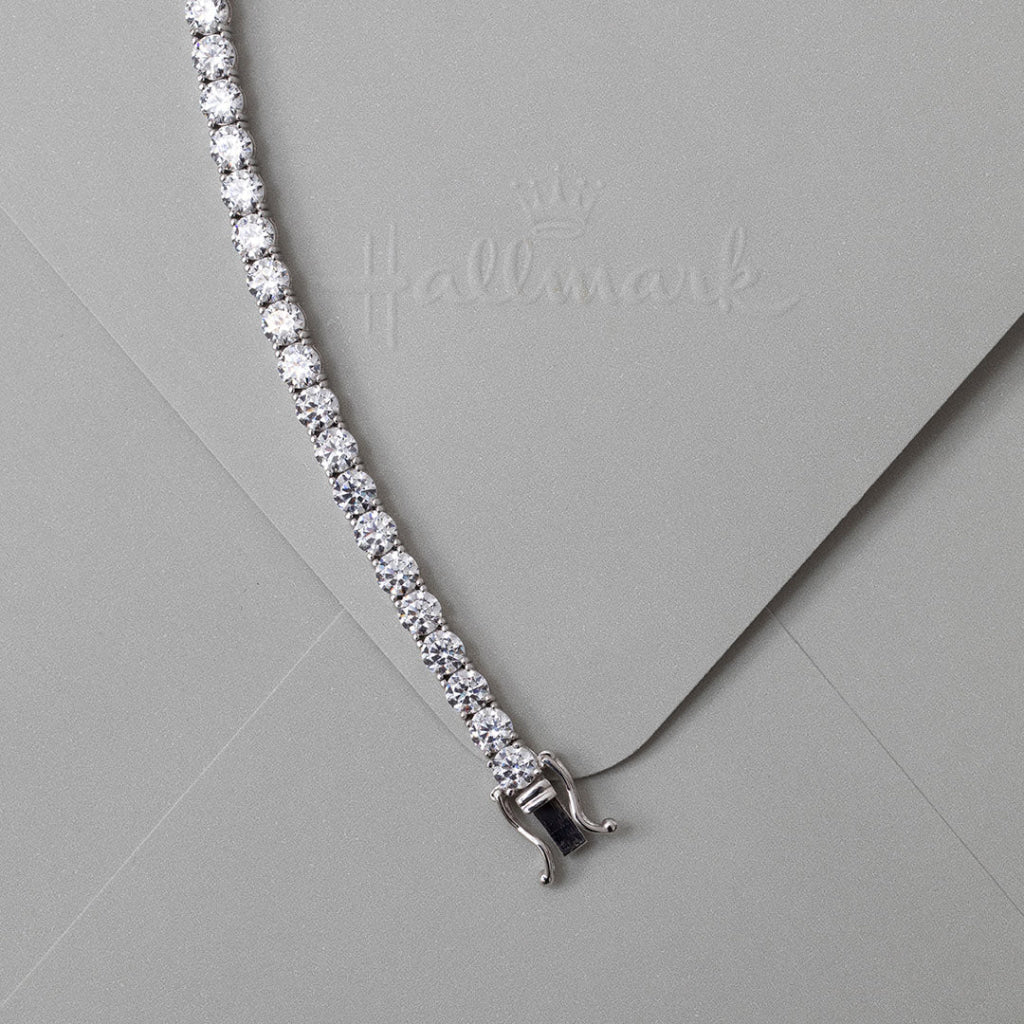Classic Tennis Bracelet - 4mm | 9ct White Gold - Bracelet