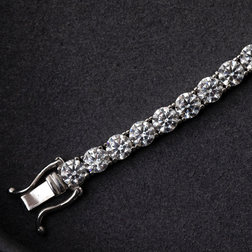 Classic Tennis Bracelet - 4mm | 9ct White Gold - Bracelet