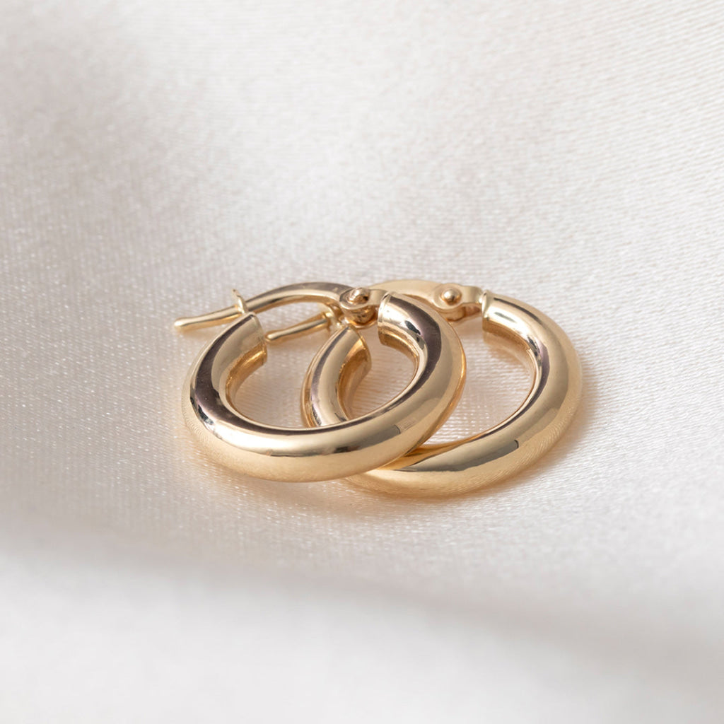 Cleo Hoop Earrings - 10mm | 14ct Gold - Earrings