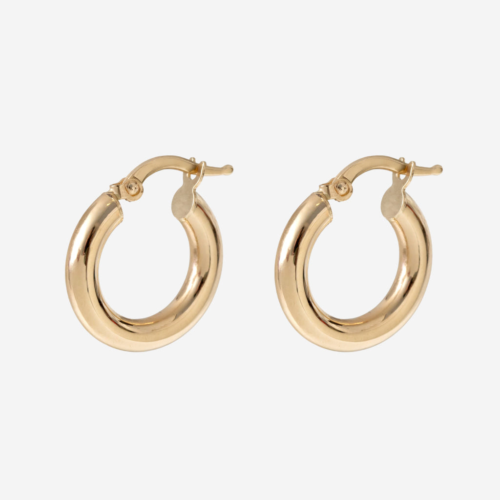 Cleo Hoop Earrings - 10mm | 14ct Gold - Earrings