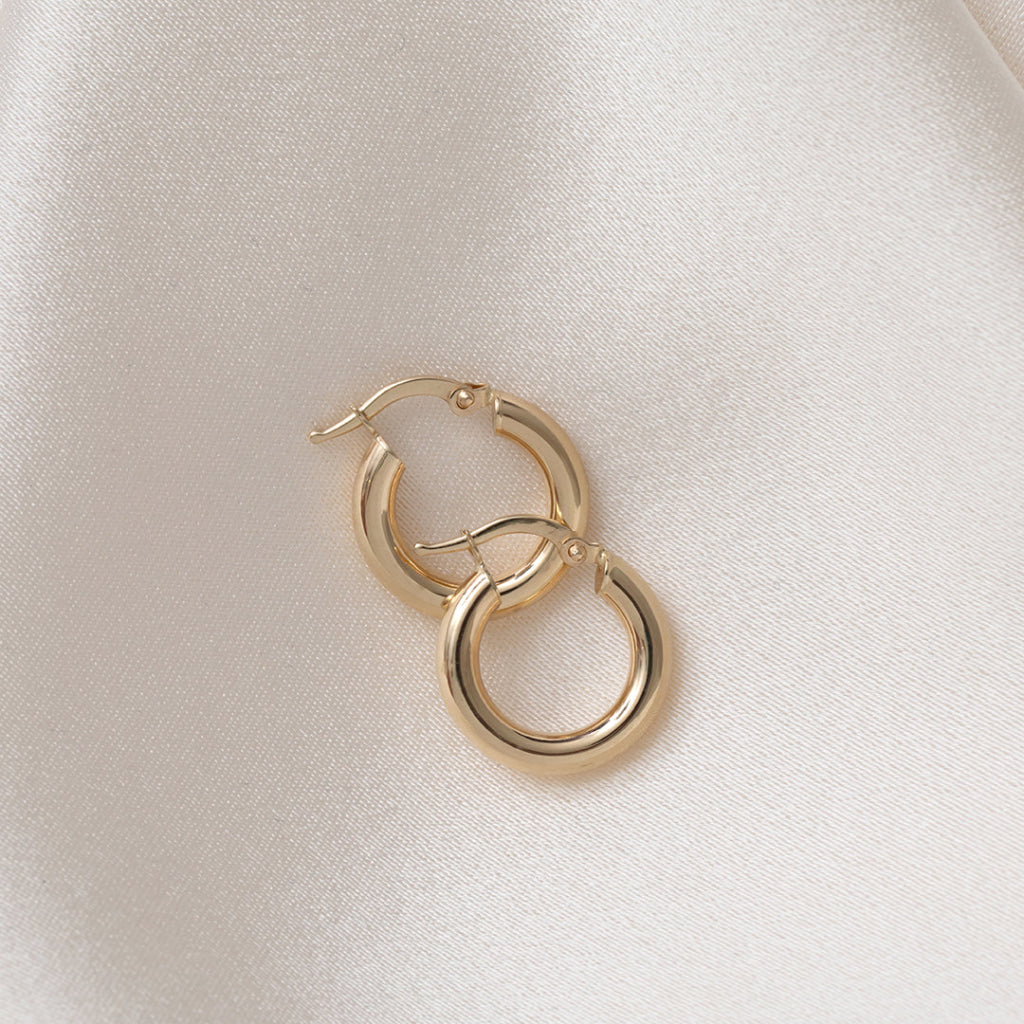 Cleo Hoop Earrings - 10mm | 14ct Gold - Earrings