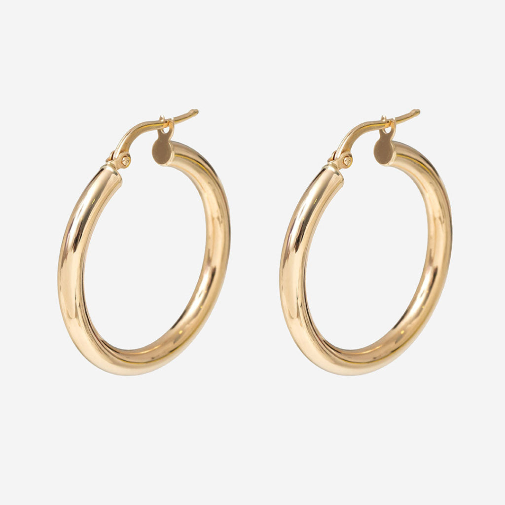 Cleo Hoop Earrings - 20mm | 14ct Gold - Earrings