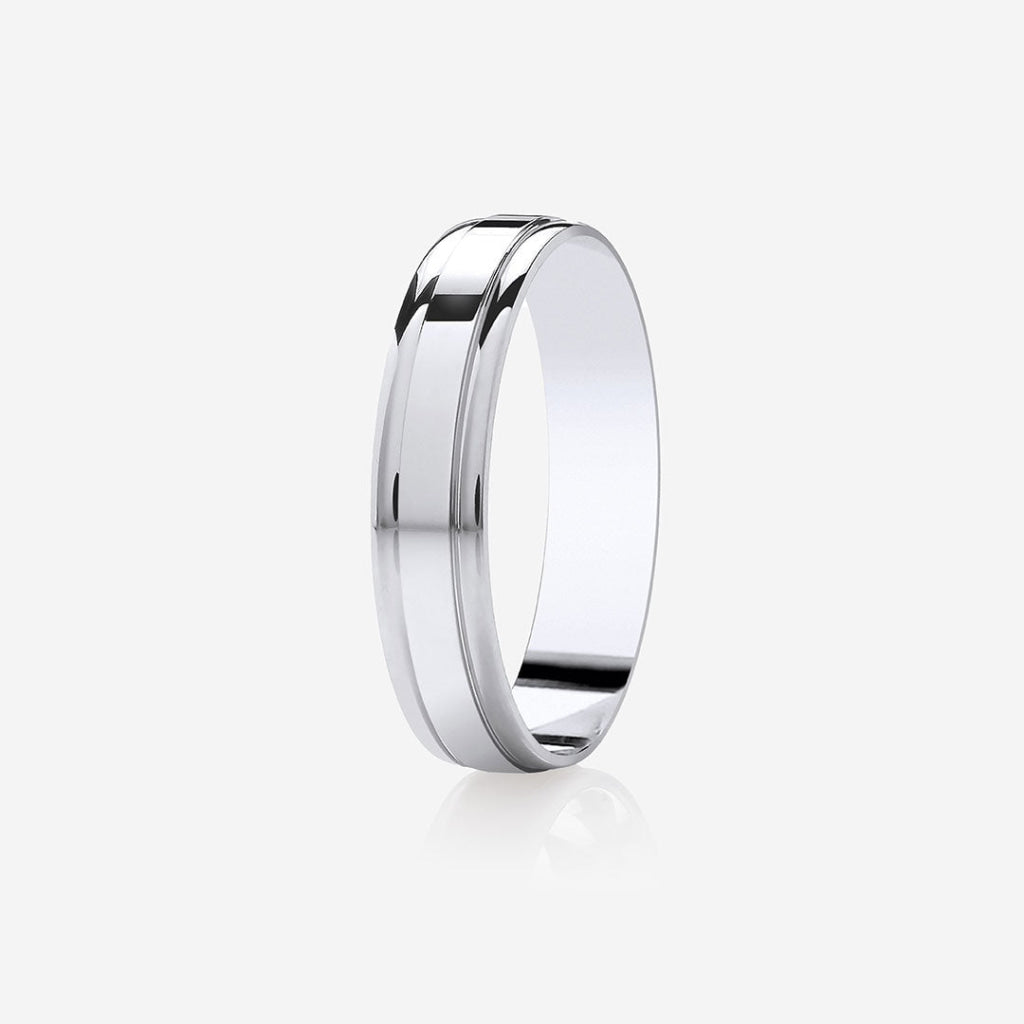 CLIFFORD 4mm | Men's Wedding Ring in Palladium 500
