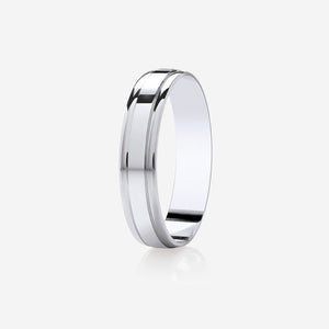 CLIFFORD 4mm | Men's Wedding Ring in Palladium 500