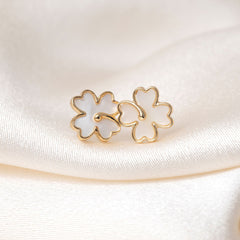 Clover Stud Earrings | 9ct Gold - Earrings
