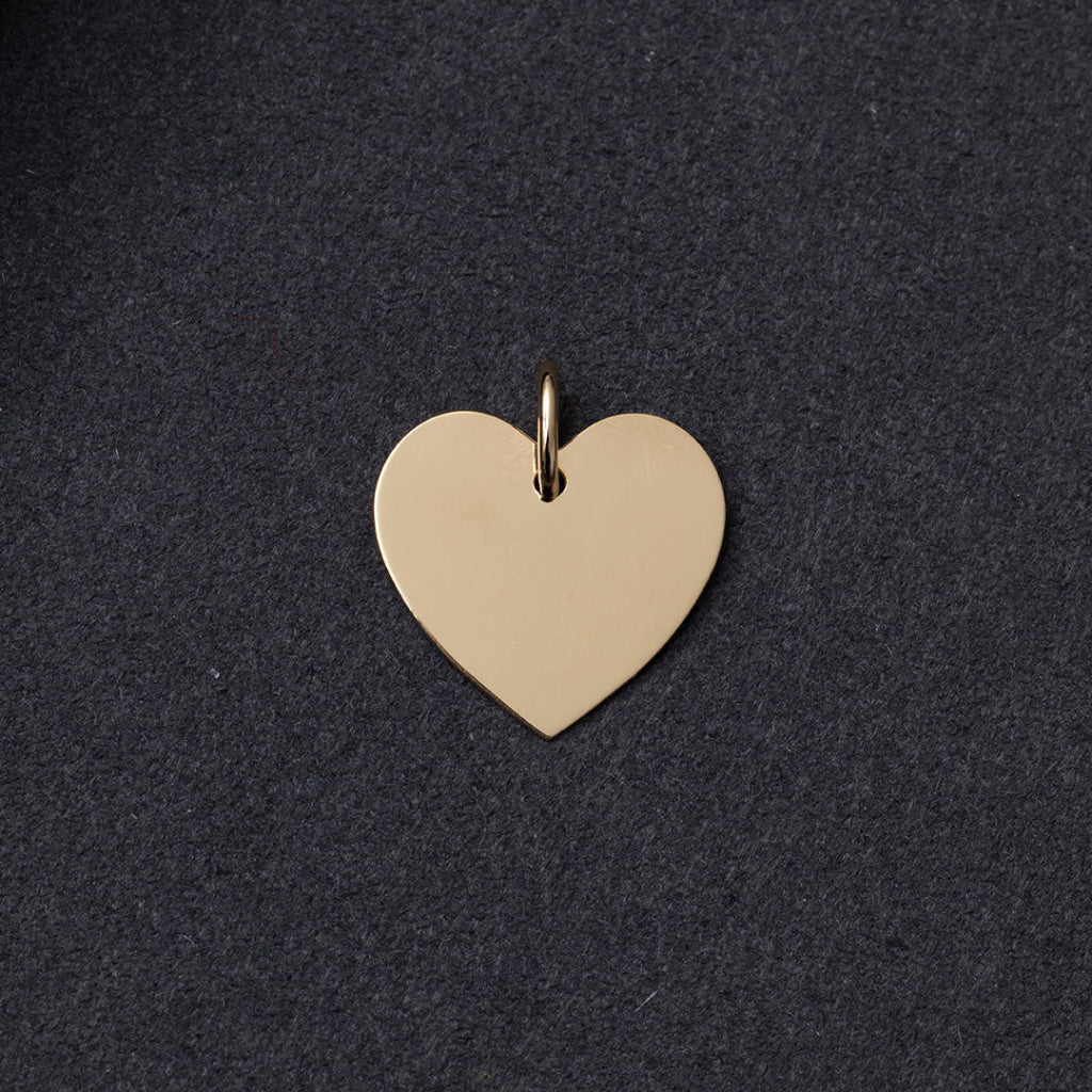 Como Heart Disc Necklace | 18ct Gold - Necklace