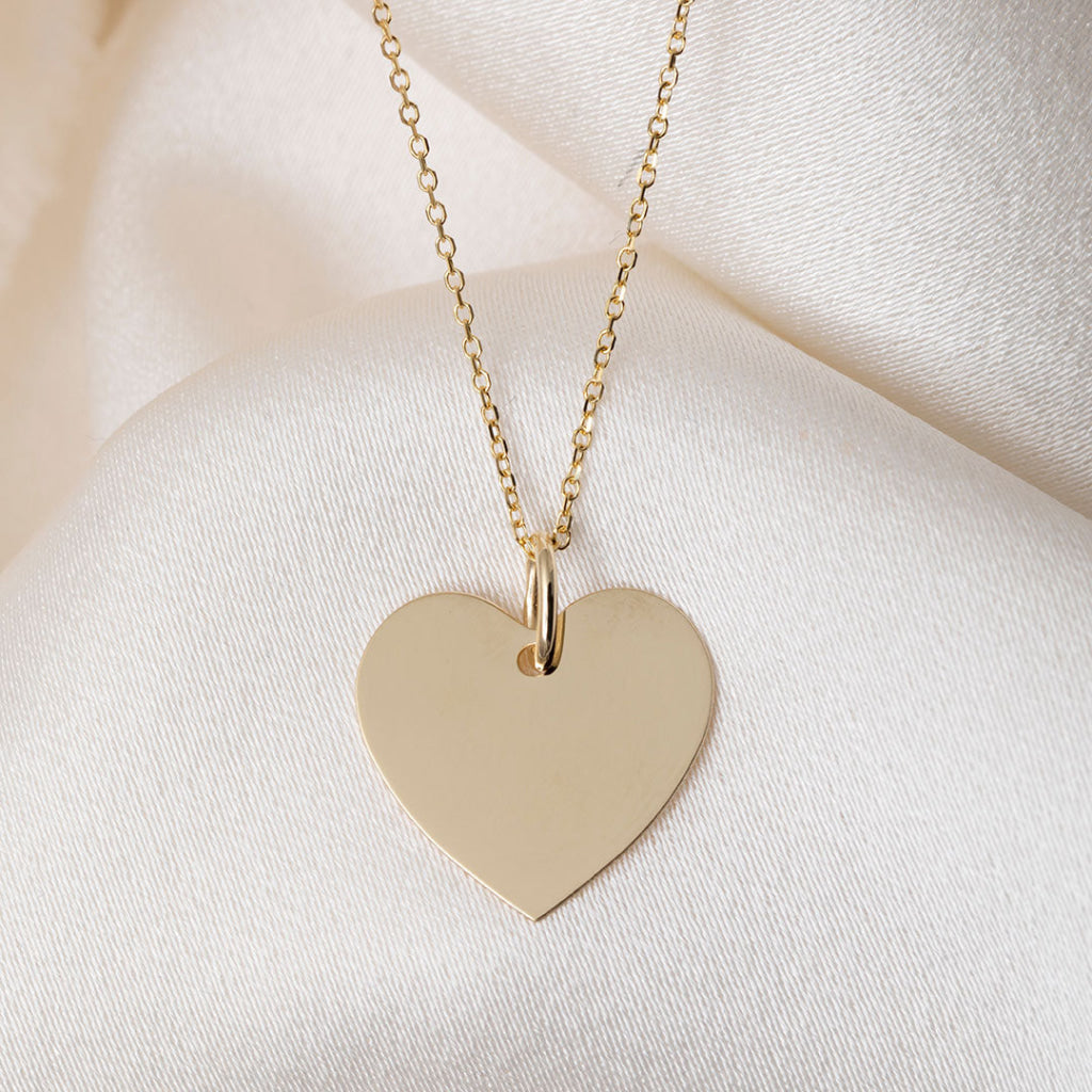 Como Heart Disc Necklace | 18ct Gold - Necklace