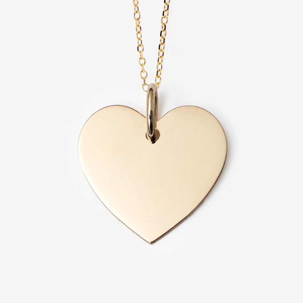 Como Heart Disc Necklace | 18ct Gold - Necklace