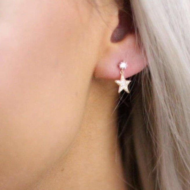 Cosmic Drop Earrings | 9ct Gold - Earrings