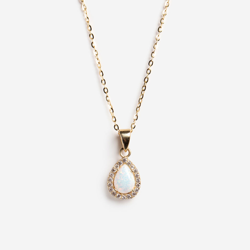 Cosmic Opal Necklace |  9ct Gold