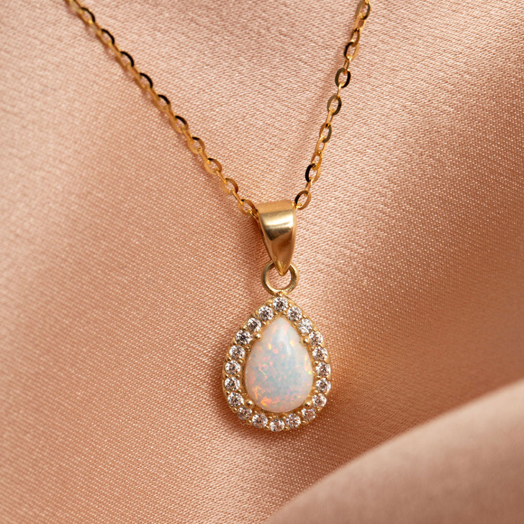 Cosmic Opal Necklace |  9ct Gold