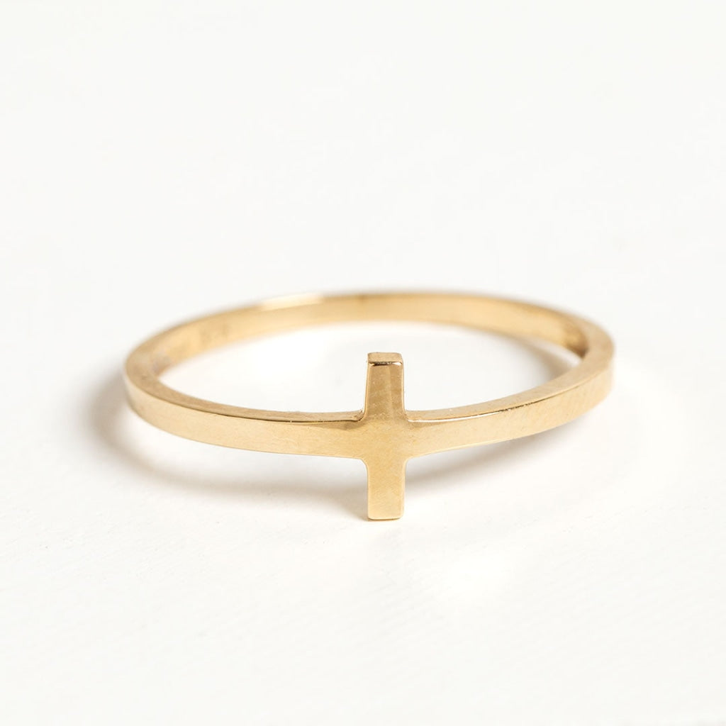 Cross Ring | 9ct Gold