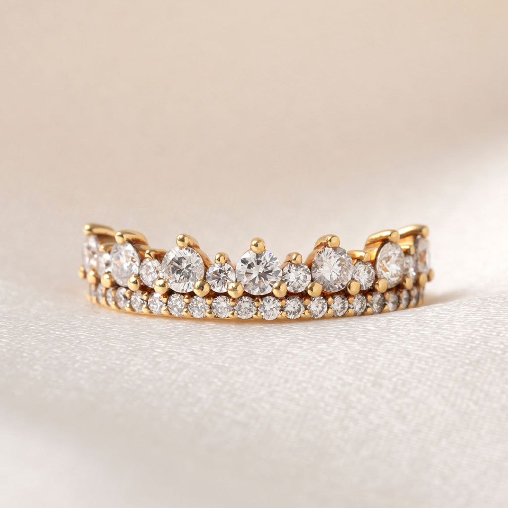 CROWN | Natural Diamond Eternity Ring in 18ct Gold