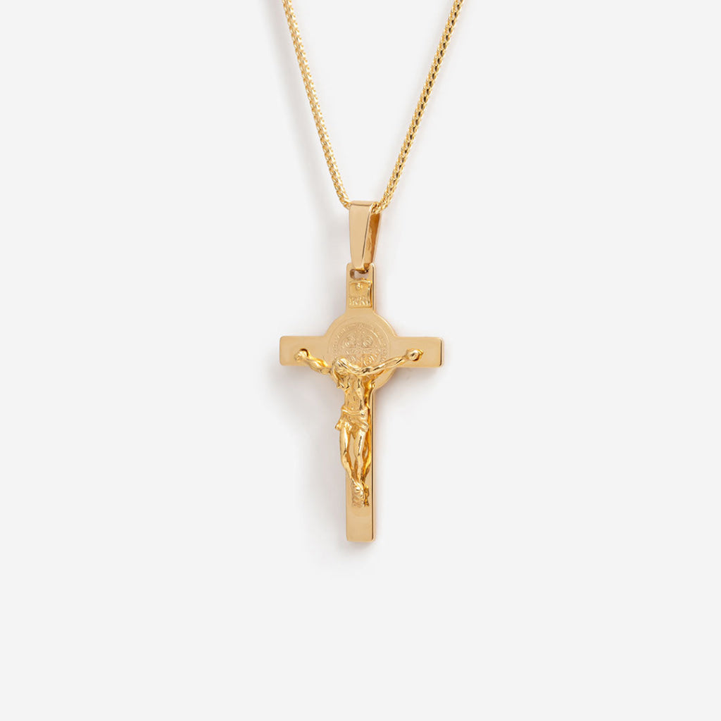 Crucifix Necklace | 14ct Gold - Necklace