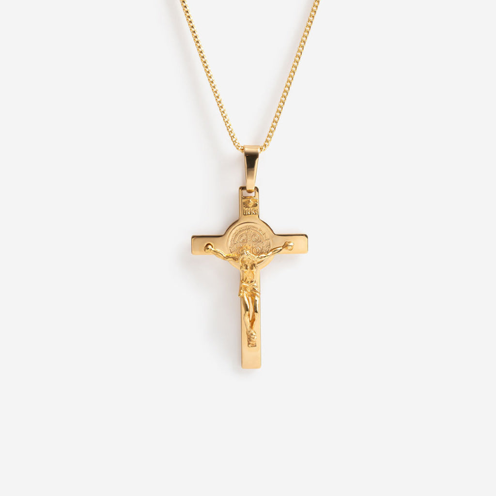 Crucifix Necklace | 14ct Gold - Necklace